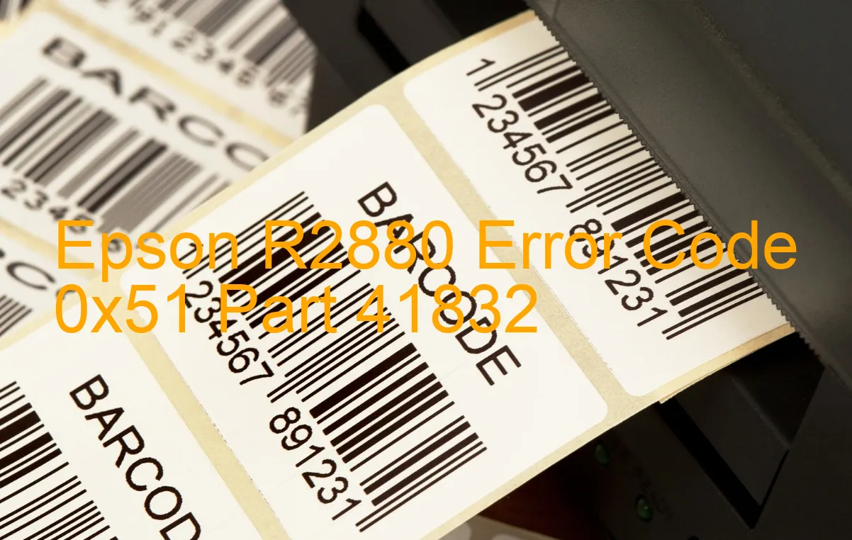 Epson R2880 Fehlercode 0x51