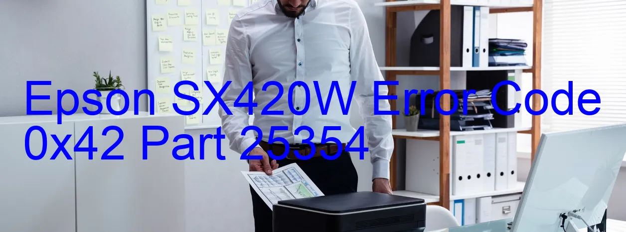 Epson SX420W Fehlercode 0x42