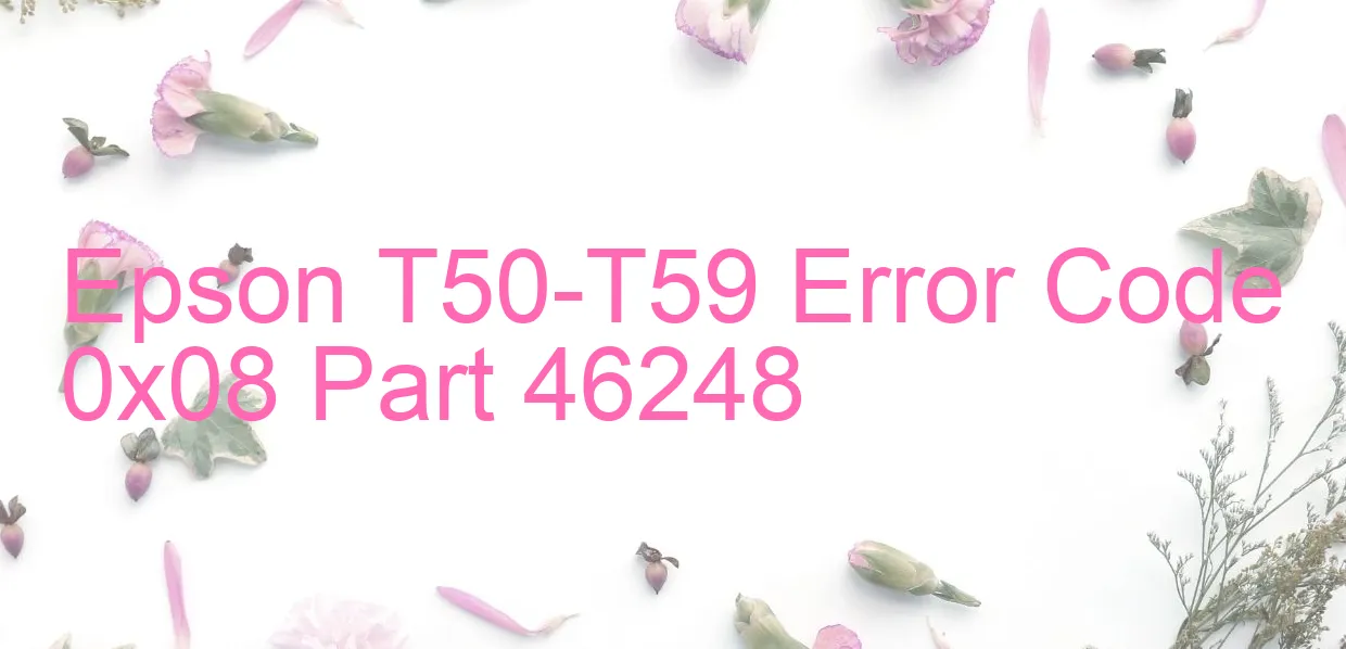 Epson T50-T59 Fehlercode 0x08