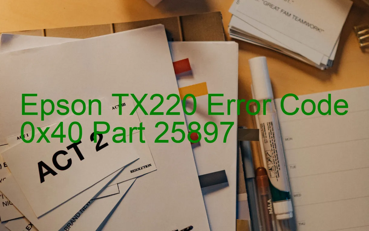 Epson TX220 Fehlercode 0x40