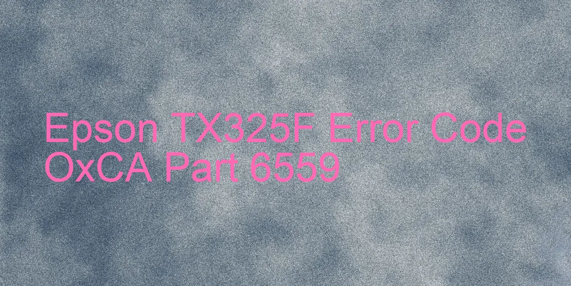 Epson TX325F Fehlercode OxCA