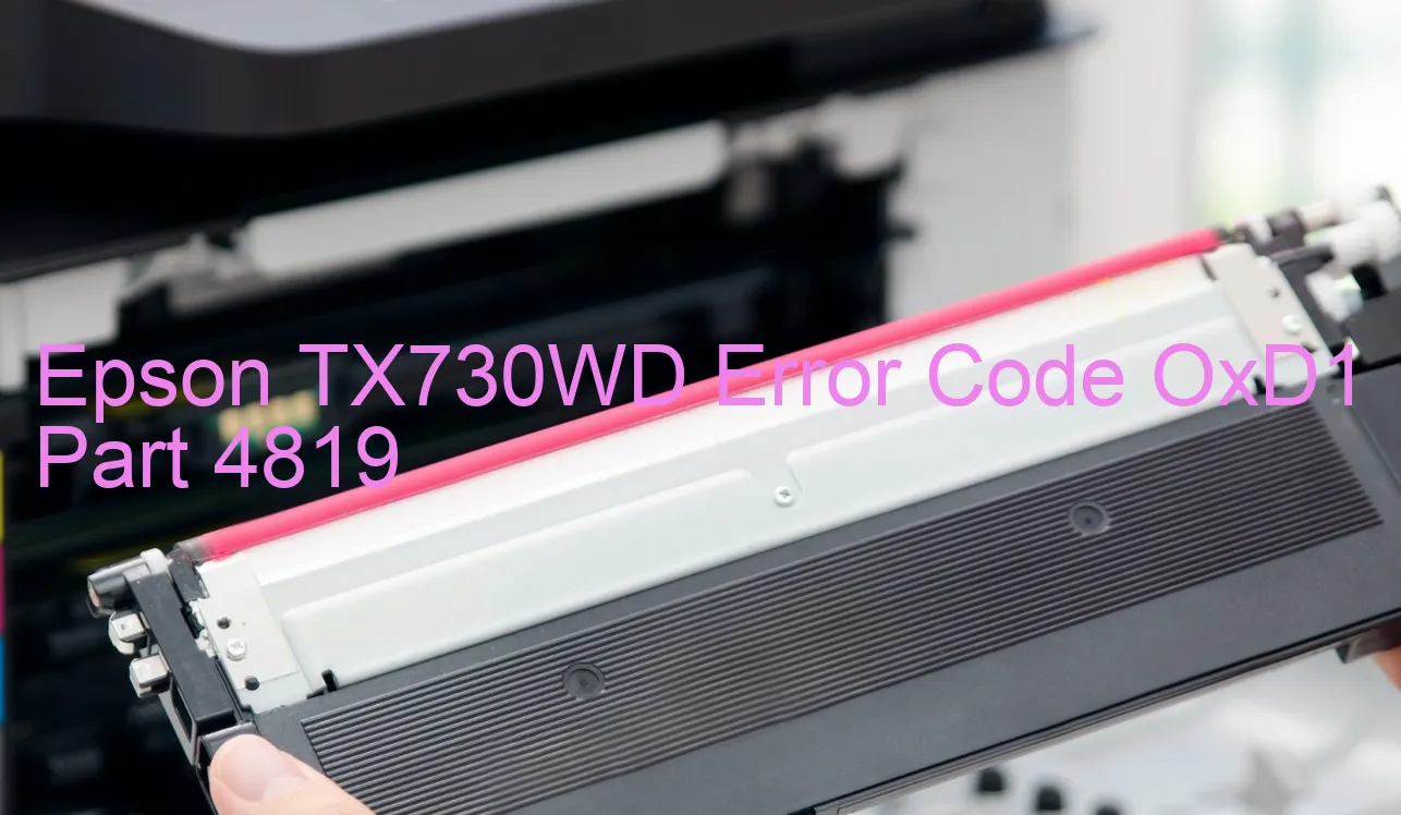 Epson TX730WD Fehlercode OxD1