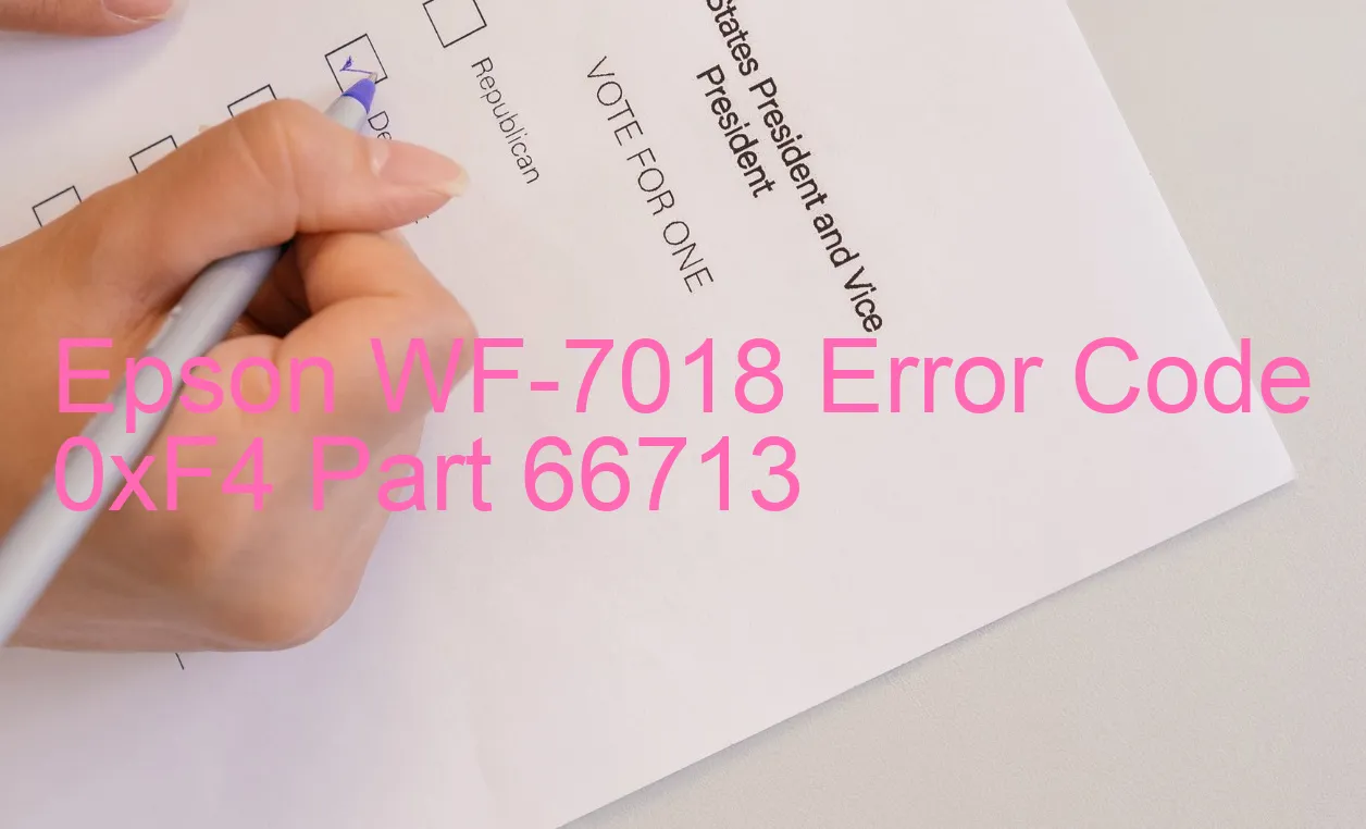 Epson WF-7018 Fehlercode 0xF4