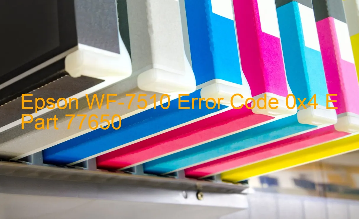 Epson WF-7510 Fehlercode 0x4 E