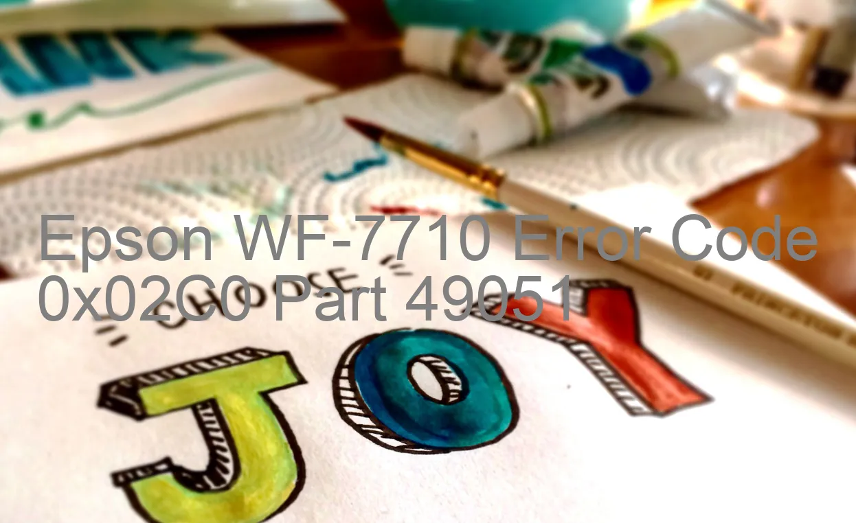 Epson WF-7710 Fehlercode 0x02C0