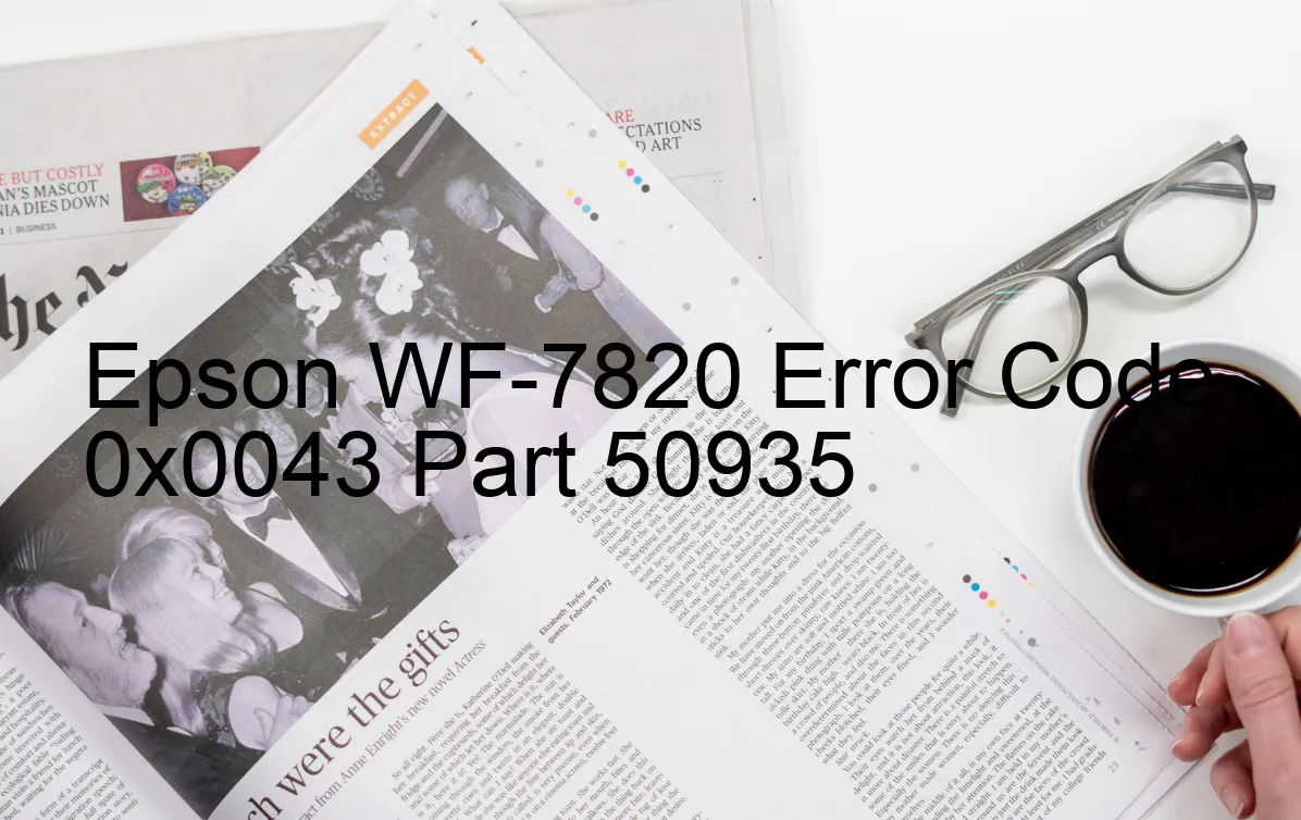 Epson WF-7820 Fehlercode 0x0043