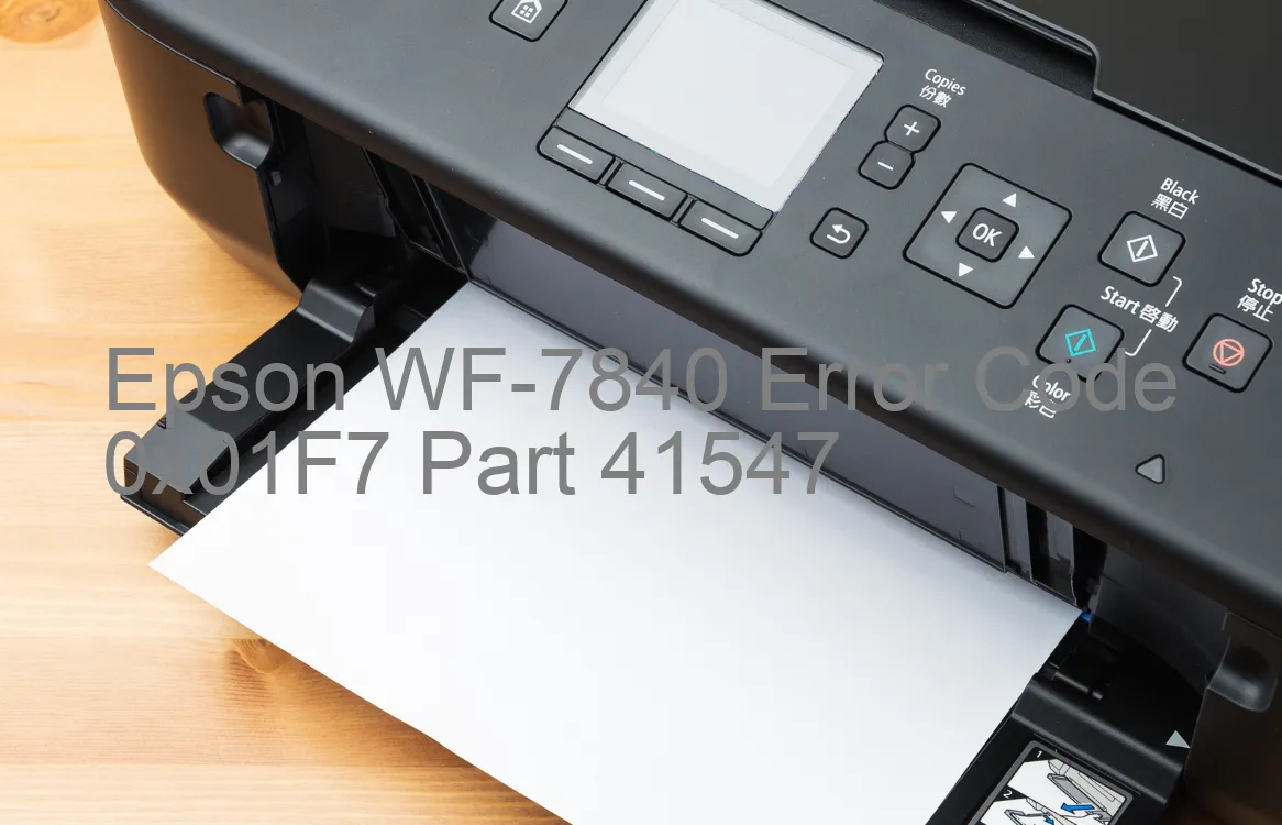 Epson WF-7840 Fehlercode 0x01F7