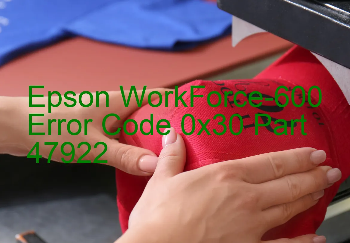 Epson WorkForce-600 Fehlercode 0x30