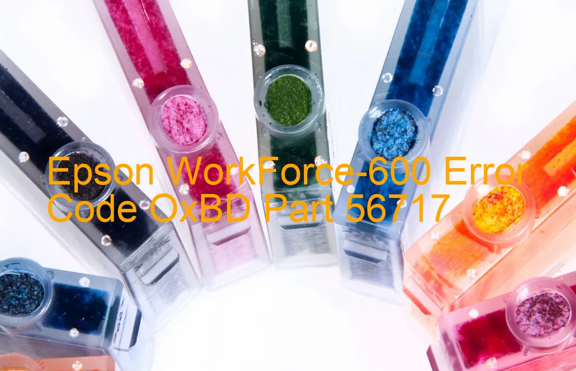 Epson WorkForce-600 Fehlercode OxBD