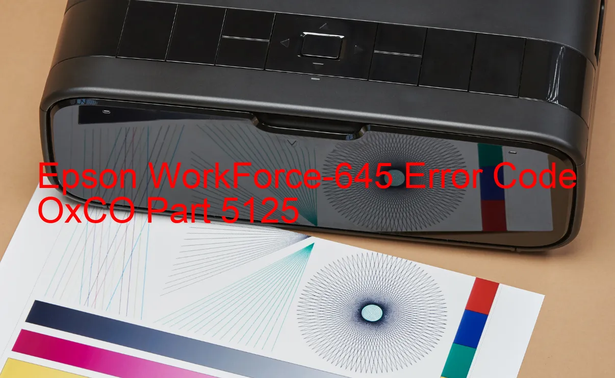 Epson WorkForce-645 Fehlercode OxCO