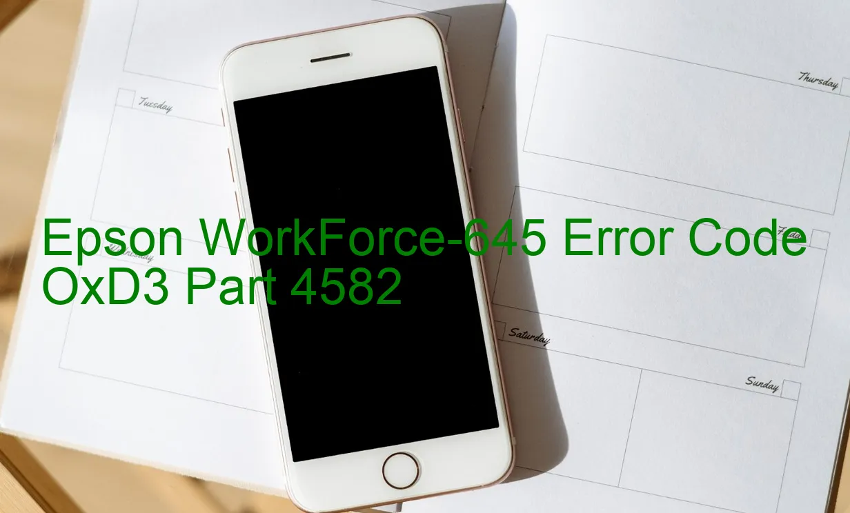 Epson WorkForce-645 Fehlercode OxD3