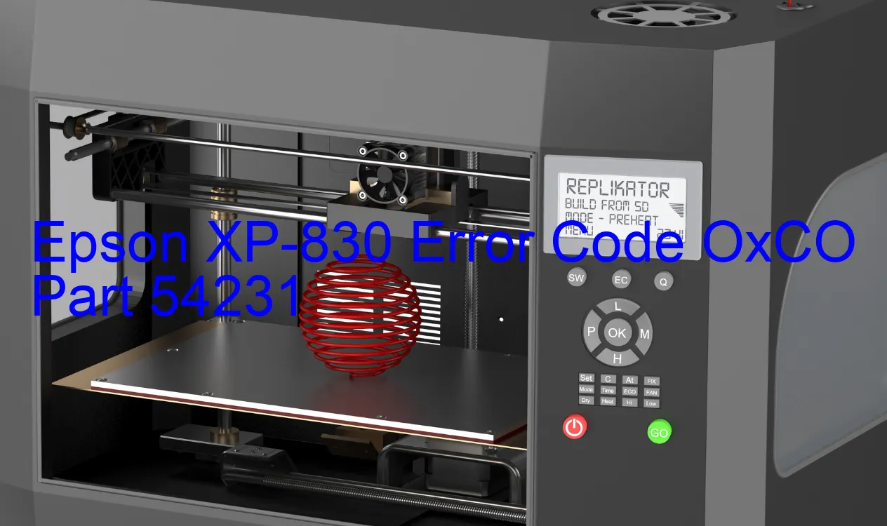 Epson XP-830 Fehlercode OxCO