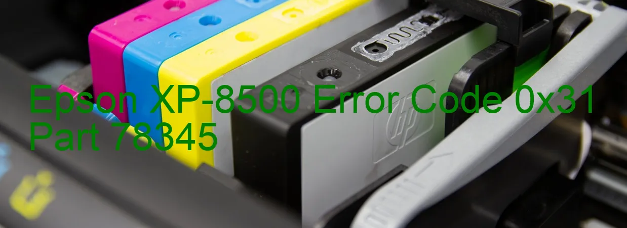 Epson XP-8500 Fehlercode 0x31