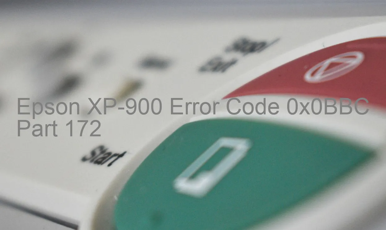 Epson XP-900 Fehlercode 0x0BBC