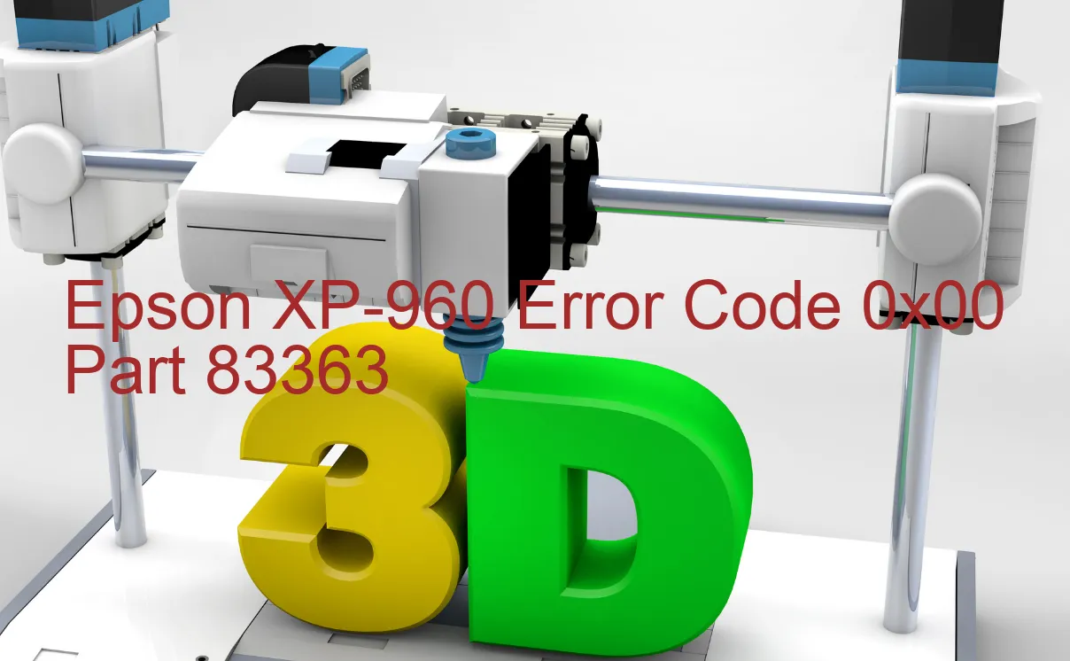 Epson XP-960 Fehlercode 0x00